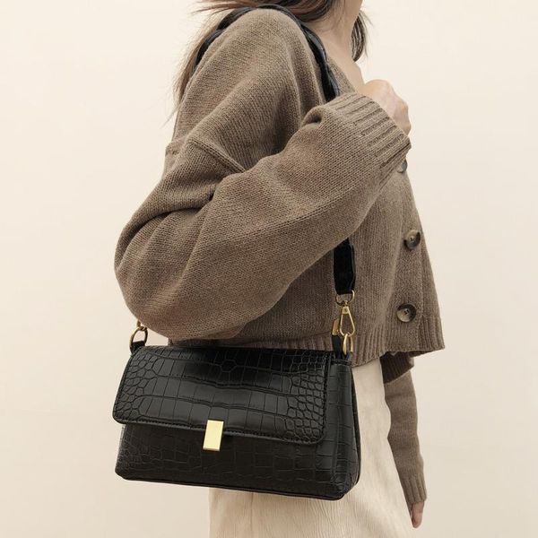 

evening bags women's shoulder messenger handbags leather crocodile pattern
