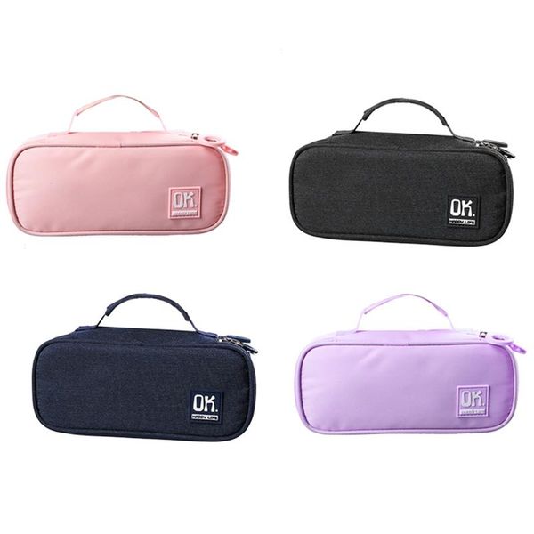 

pencil bags large capacity case, draft pen bag, school case supplies bag pencils pouch stationery