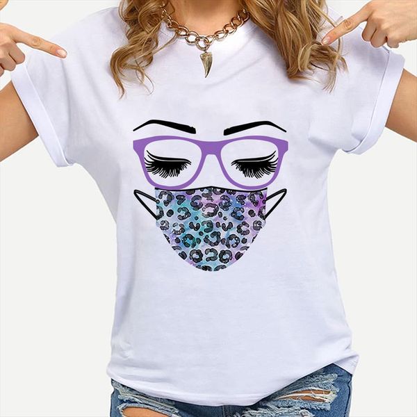 

breathing mask aesthetic harajuku womens t shirts ullzang vintage graphic funny cartoon 90s tees casual white