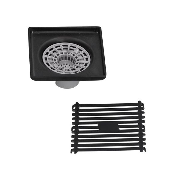 

other bath & toilet supplies anti-odor black bathtub shower drainer floor double filter square drain waste grate