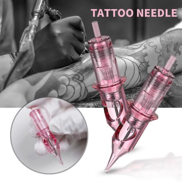 

tattoo needles pink sterilized safe makeup 1001rl disposable single cartridge for pen gun machines