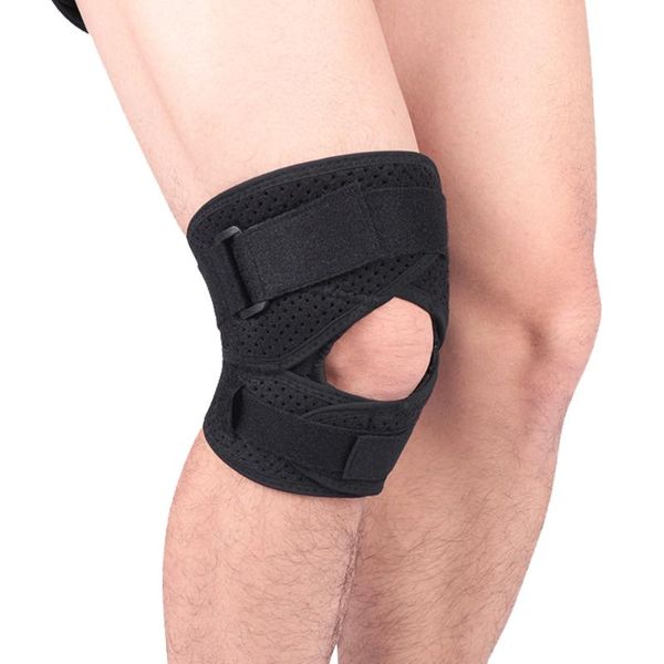 

pcs adjustable sports knee compression protection patella belt, outdoor basketball football mountaineering riding elbow & pads, Black;gray