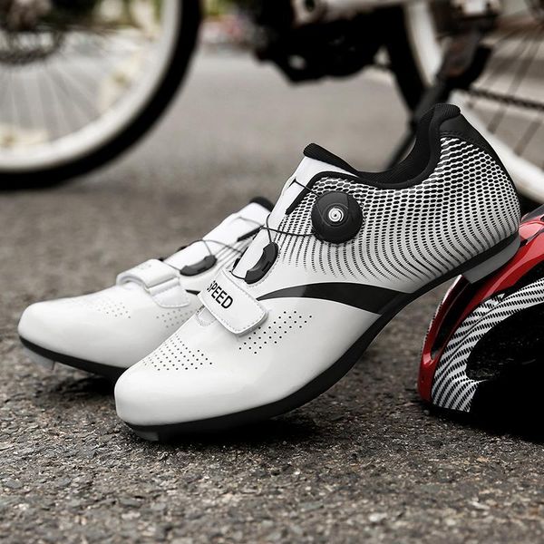 

cycling sneaker flat shoes wear-resisting mtb outdoor professional lightweight locking cleat bicycle breathable bike footwear, Black