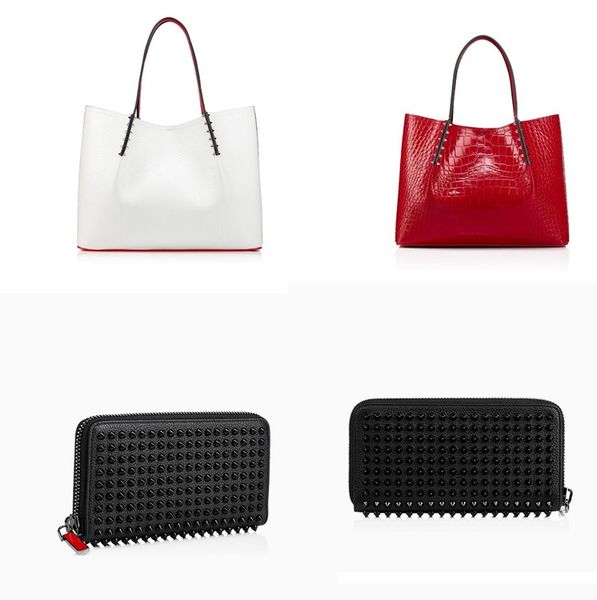 

women men redbottoms briefcases bag platfor doodling designer handbags totes composite genuine leather purse wallets girls boys shoulder bag