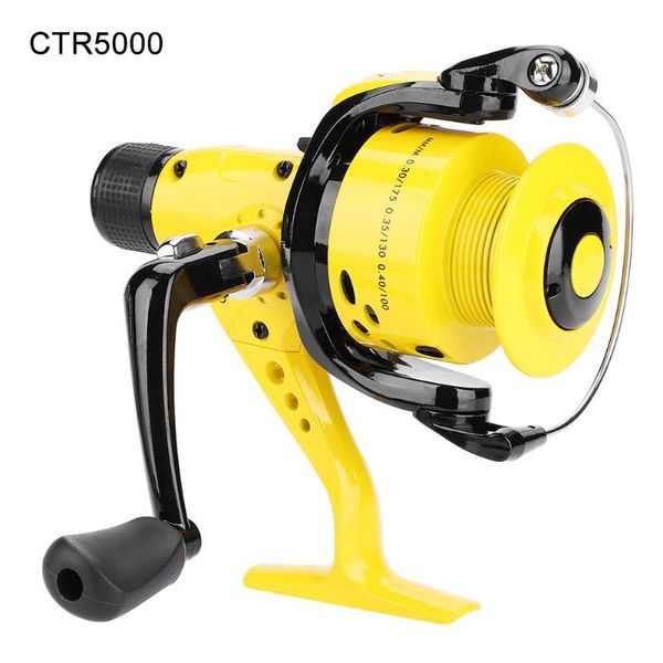 

12+bb 5.5:1 outdoor fishing reel foldable arm rocker rear drag spool fish spinning wheels (ctr 5000) baitcasting reels
