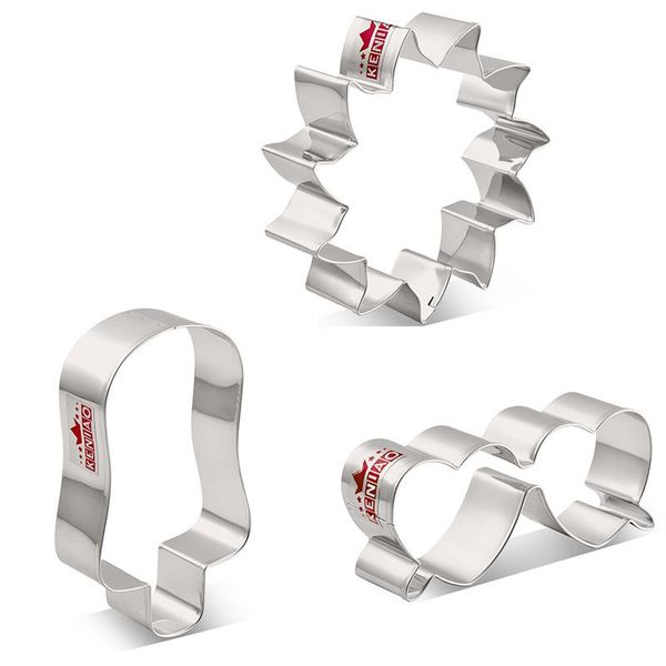 

sunglasses / popsicle sun cookie cutters -2 piece - summer beach themed biscuit fondant stainless steel baking moulds