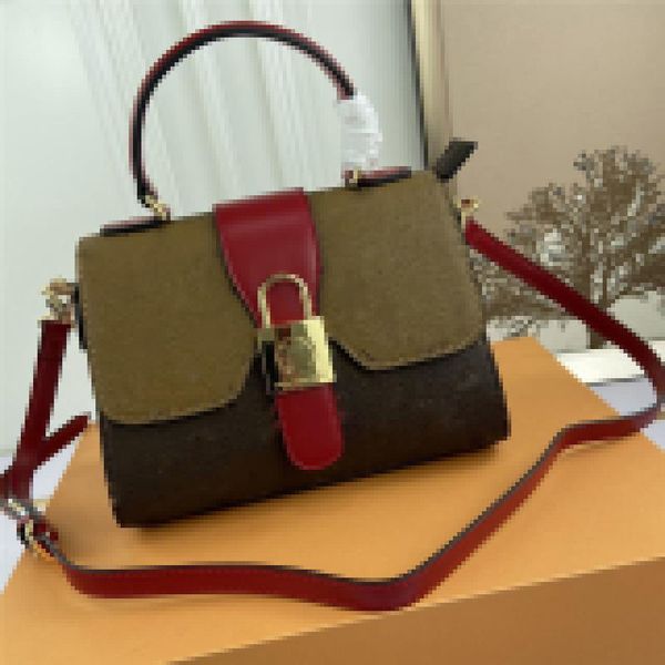 

2021 new locky tote bb shoulder crossbody hand bag brown size:24*17*11 v-071