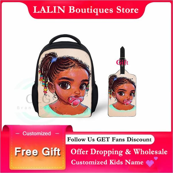 

backpack lalin 2021 school cartoon african style kids schoolbag american girls backpacks children book bag mochila randoseru