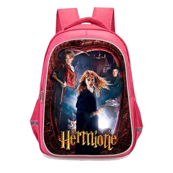 

orthopedic girls backpack for school hermione granger print bags children primary grade 1-5 kids bag