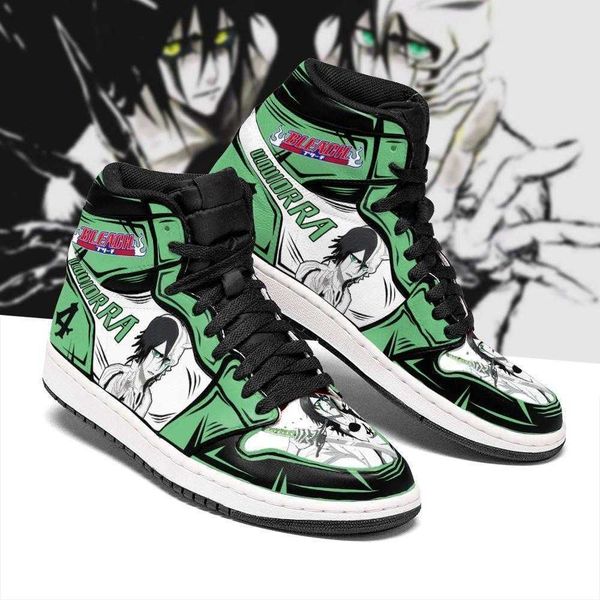 

sneakers bleach cifer anime ulquiorra shoes fan gift idea mn05