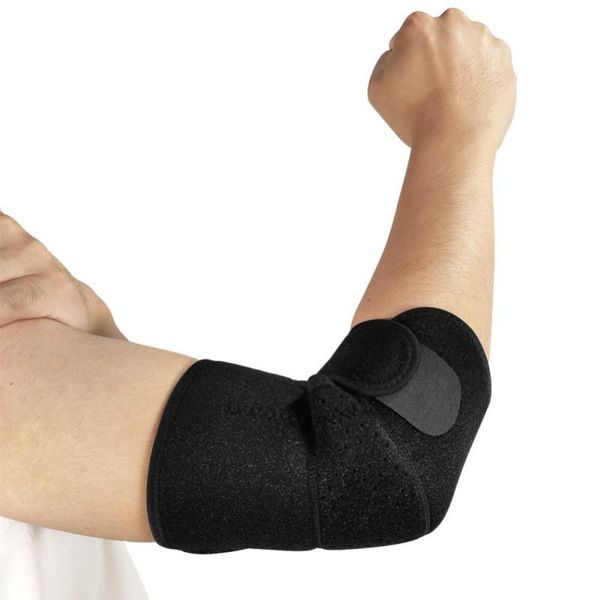 

elbow & knee pads 1pcs sports bandage breathable basketball volleyball gym adjustable compression arm sleeve, Black;gray