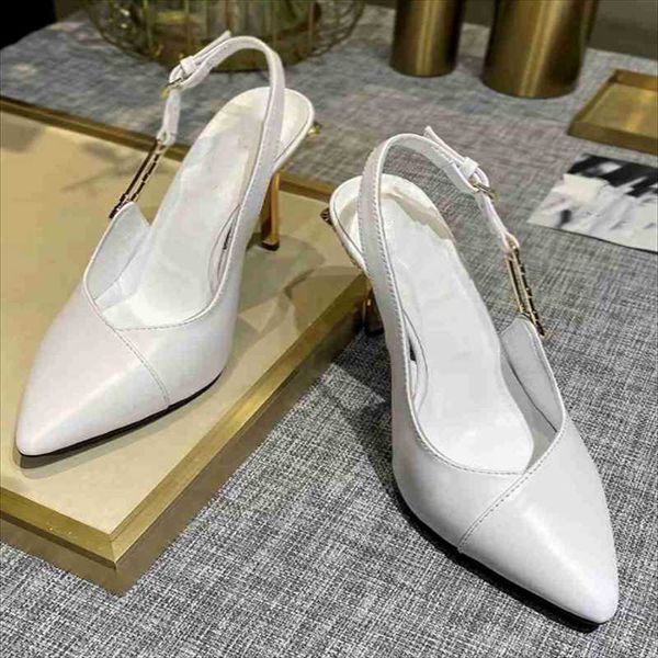 

dress shoes brand women pumps luxury metal thin heels spring autumn solid comfortable high heeled pointed toe party talons hauts, Black