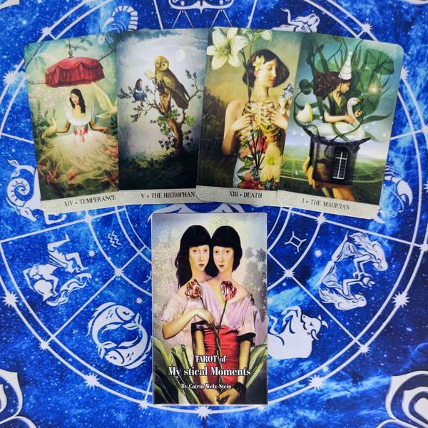 

tarot of mystical moments cards divination deck entertainment party board game support drop shipping 83 pcs/box