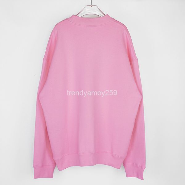

women's hoodies & sweatshirts 21 paris gay embroidered letter round neck sweater brand loose for men and women with the same style b ho, Black