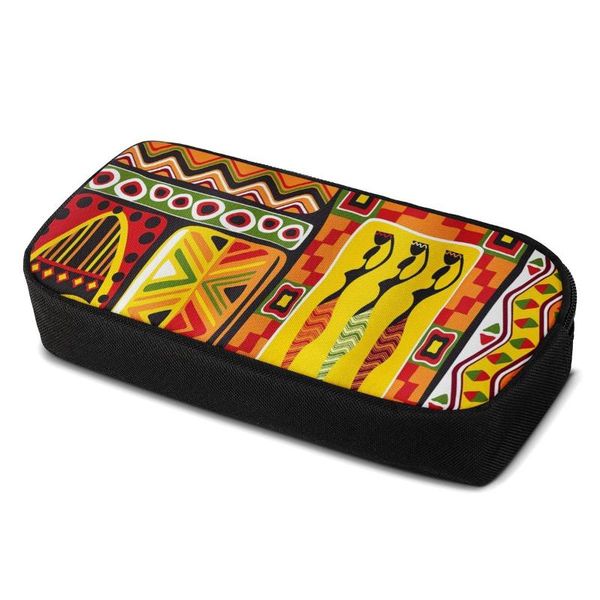 

african elements cosmetic case makeup organizers pouch for boys girls french make up bag school supplies pen bags & cases