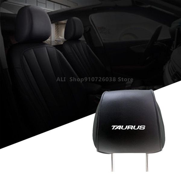 

seat cushions car covers for taurus headrest protector pad auto pillows case pu leather accessories