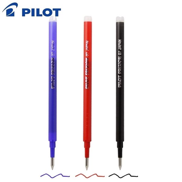 12 шт. / Лот Pilot BLS-FR7 FRIXION PEN REFILL для LFBK-23EF и LFB-20EF Гель-чернил 0.7 мм 210330