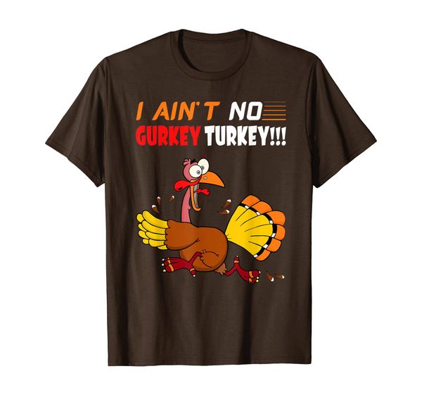 

fgteev i ain't no gurkey turkey funny thanksgiving gift t-shirt, White;black