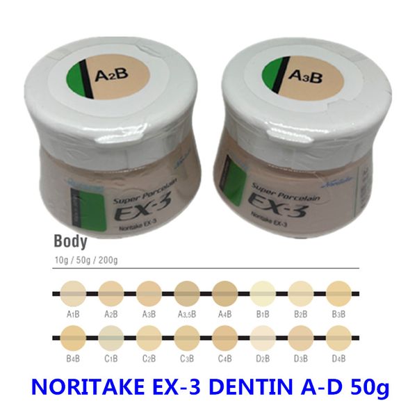 

noritake ex-3 ex3 body porcelain ceramic powder dentin a-d 50g, Silver;gold