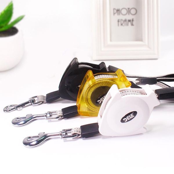 

dog collars & leashes portable retractable leash extending puppy walking leads pet tractor flat rope cat chain 4m