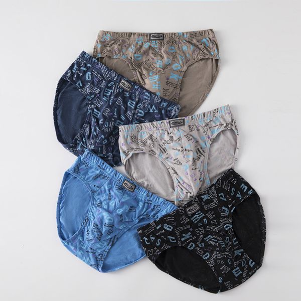 

pure printing triangle pants all cotton men's underwear, Black;white