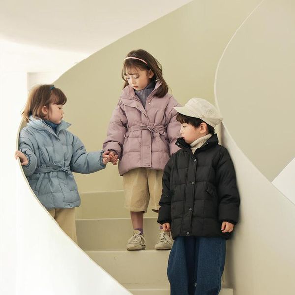 

jackets 2021 wholesale girls boys thicken coat winter cotton fashion full sleeve kids jacket 3-8 years, Blue;gray