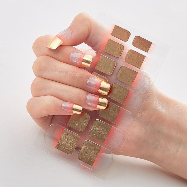 

pure solid color manicure decoracion designed minimalist design self adhesive nail sticker nails designer strips1, Black