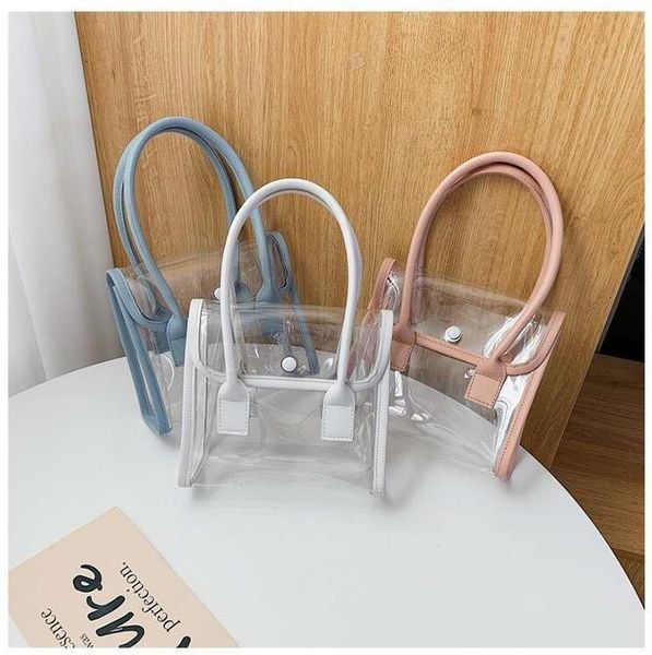

hbp mini pvc women bag tote white