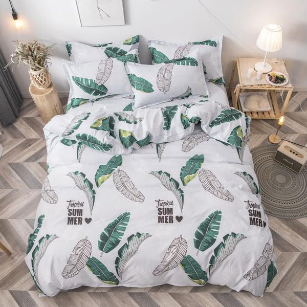 

bedding sets tropical plant kid bed cover set duvet child sheets and pillowcases comforter bedclothes
