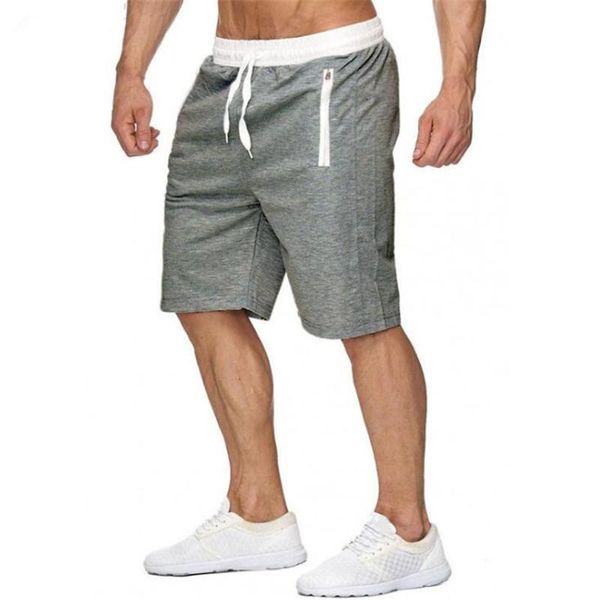 

men's shorts summer beach pants casual style cotton white waist five points sports, White;black