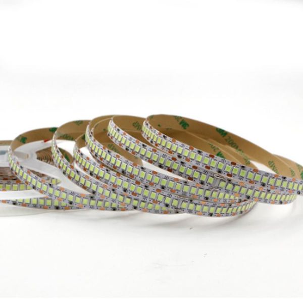 

strips 5m led strip light 2835 dc 12v 24v flexible neon tape tira 240leds/m 480leds/m double row white/warm white