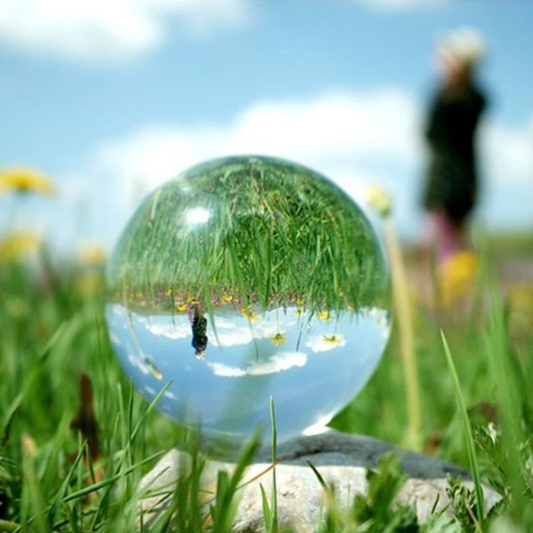 

novelty items 200mm transparent large crystal ball figurines glass sphere home decoration s