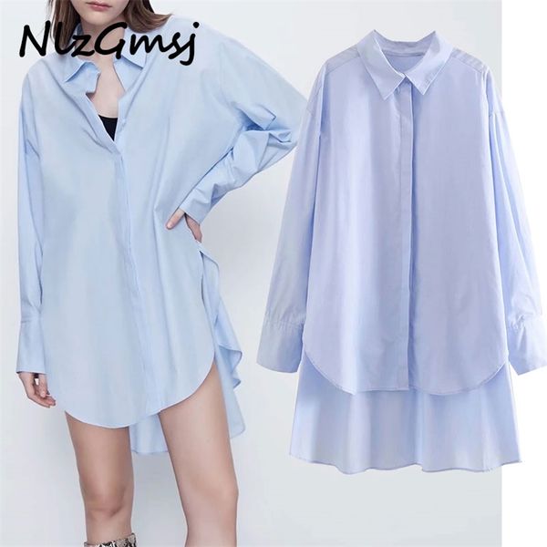 

autumn fashion women solid oversize blue shirt dress long sleeve ladies loose vestidos 210628, Black;gray
