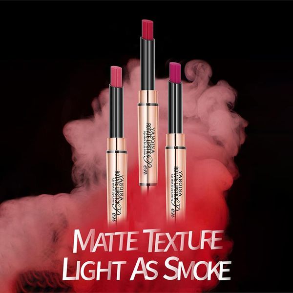 

lip pencils double head ink crayon lipstick-highly pigmented longwear waterproof and smudge proof-nourishing lipstick in vibrant shades