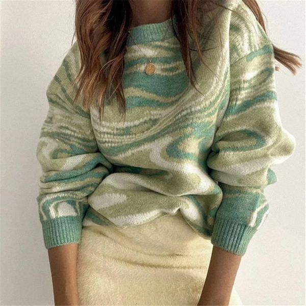 

women's sweaters fashion tie dye pullovers autumn winter long sleeve cropped knitwear casual y2k zebra stripe l1k3, White;black
