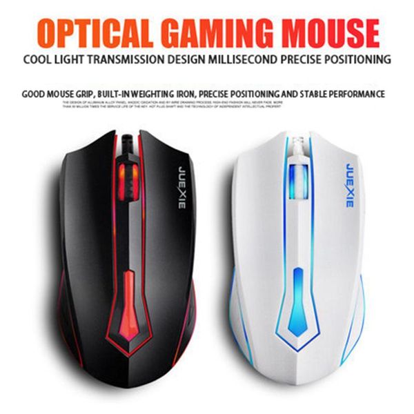 

mice usb wired computer notebook office business game luminous mouse accessories lapgaming mause