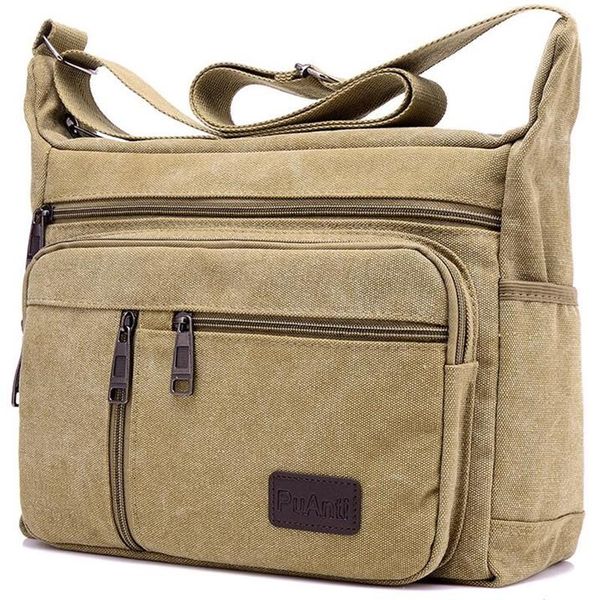 

briefcases men canvas shoulder bags casual tote travel men's crossbody bag luxury messenger fashion handbag