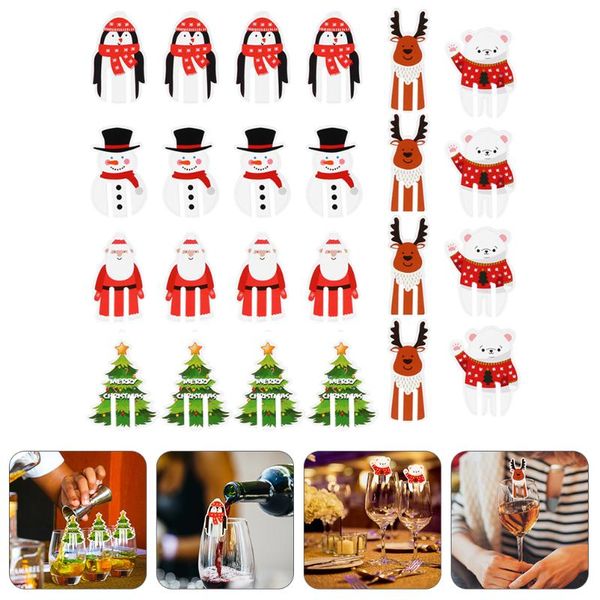 

greeting cards 24pcs kraft paper bag sealing cup xmas party decor props