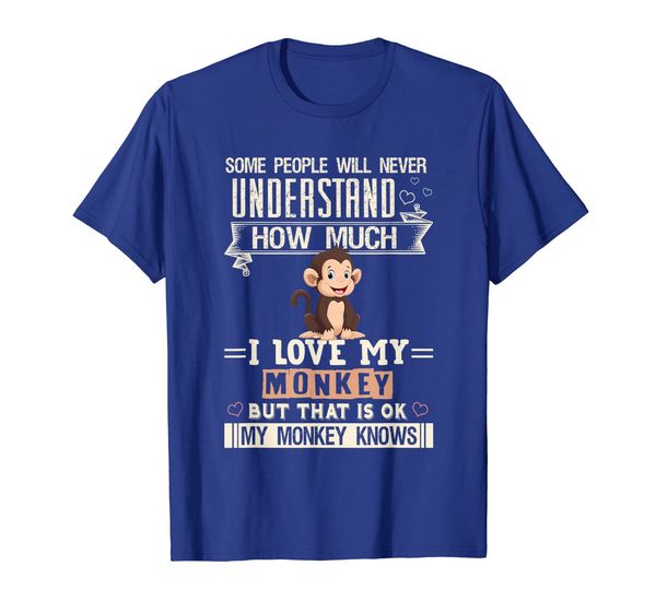 

I Love My Monkey T-Shirt Funny Monkeys Lovers Gift Men Women, Mainly pictures