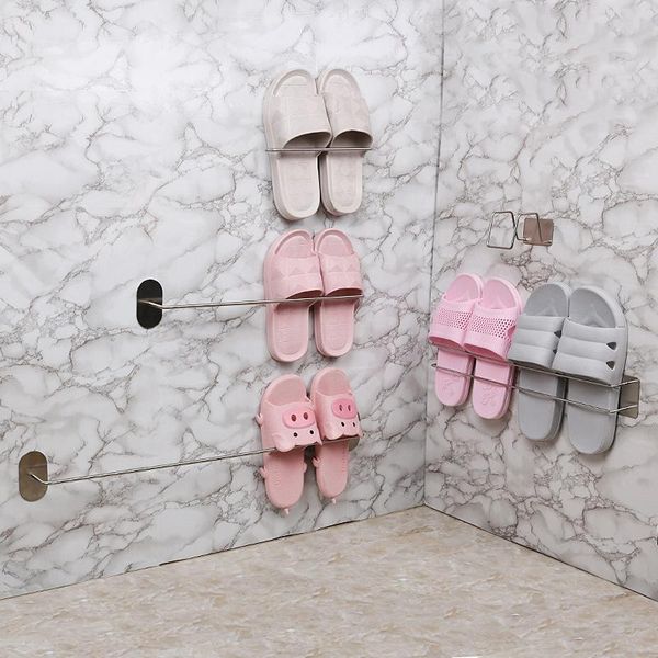 

bathroom storage & organization mop shoe rack wall hanging punch-slippers supplies