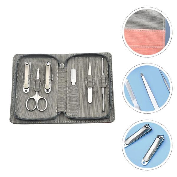 

6pcs stainless steel professional nail care kit manicure tools clippers art kits