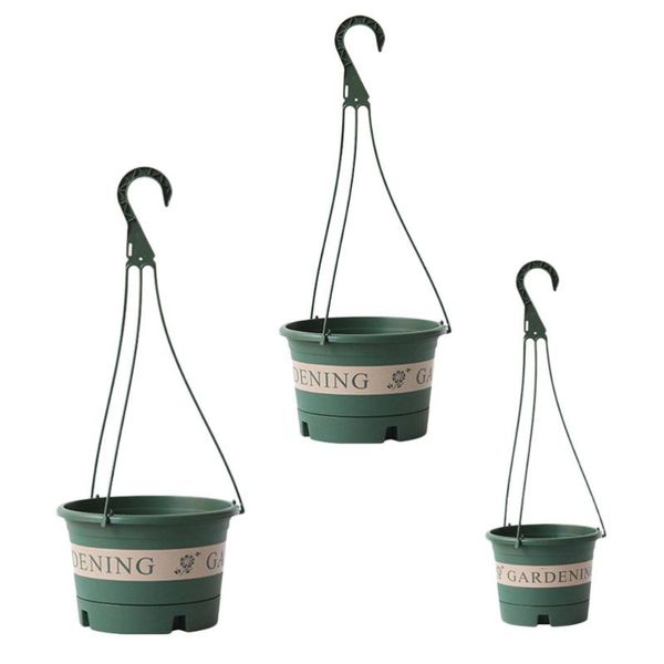 

shade 3pcs green plants hanging pot balcony flower decor creative