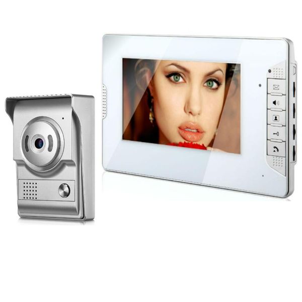 

inch video door phone doorbell intercom system with night vision camera 1000tvl unlock talk phones