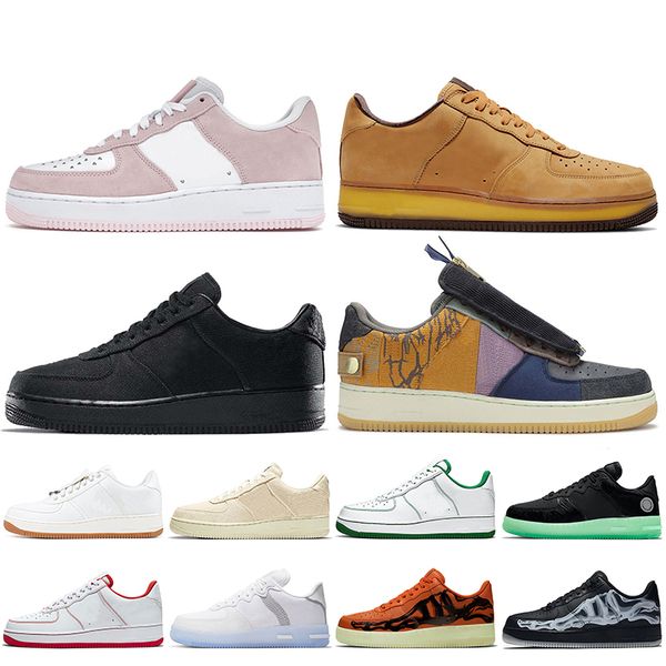 

2021 womoen mens luxurys designers shoes running sneakers valentine's day wheat mocha travis scotts black beige n354 trainers white off