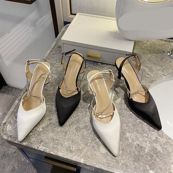 

sandals 2021 summer high heel sandal for women suit female beige shallow mouth med shoes closed toe high-heeled stiletto black pointed r