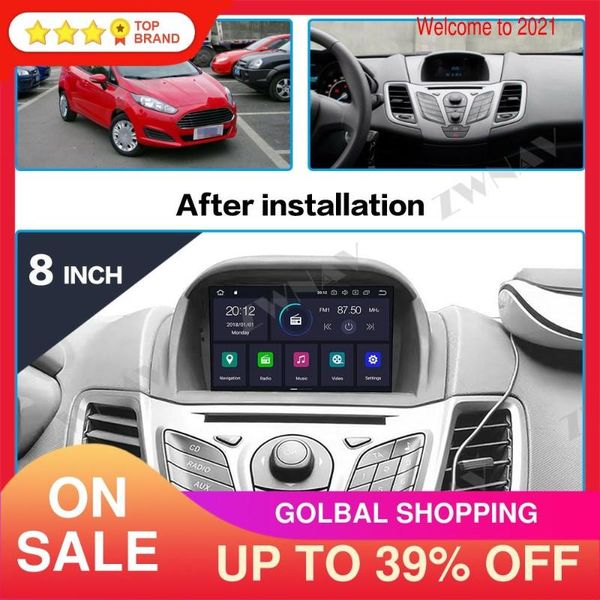 

player android 10.0 car dvd gps navigation for fiesta 7 2013-2021 radio auto video stereo multimedia head unit