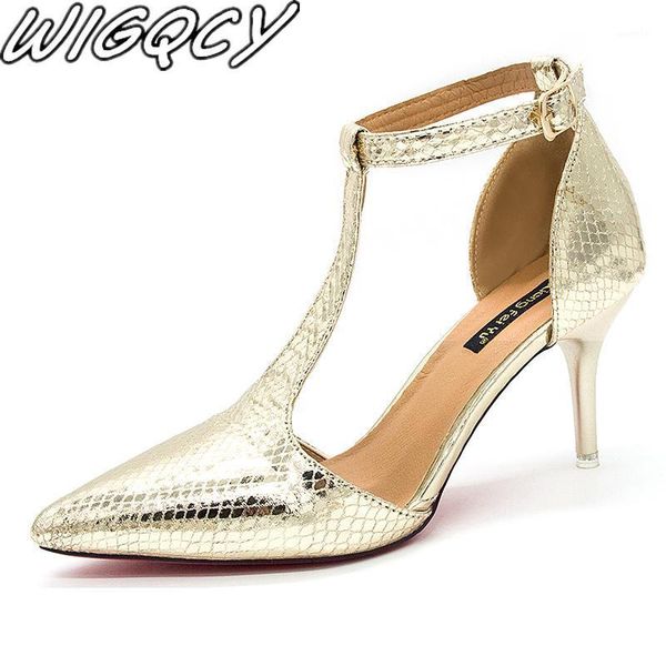 

dress shoes 2021 women sandals patent leather high heels gold pumps fashion wedding stiletto1, Black