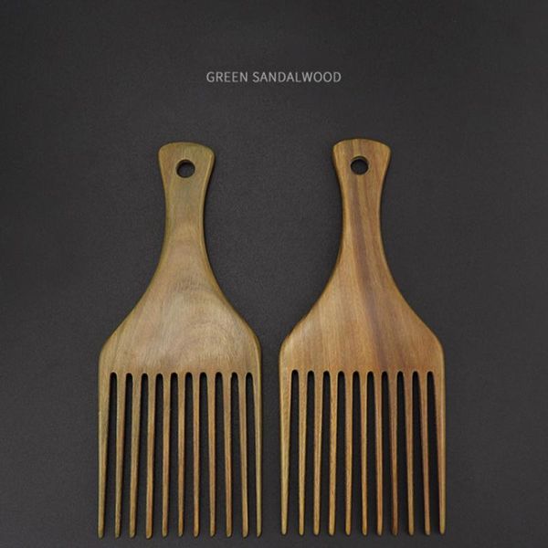 

hair brushes sandalwood pick comb scalp massage wide tooth detangling combs, Silver