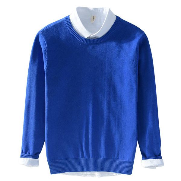 

men's sweaters round neck solid color sweater in 2021, White;black