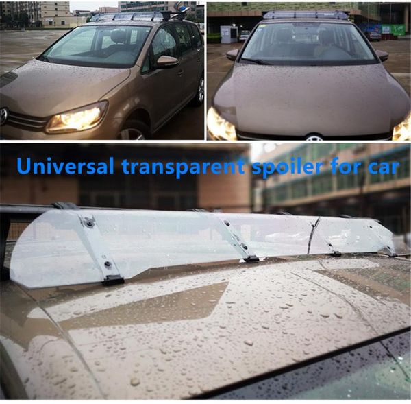 

car sunshade roof transparent spoiler, wind deflector, crossbar, light, noise reduction, silent air guide plate